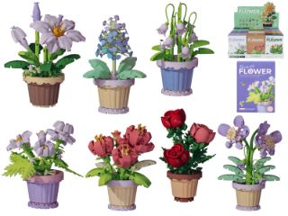 Obrázek z Stavebnice rostlina v květináči 105-365ks, 12dr (12) 